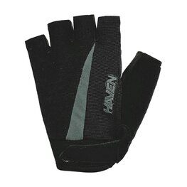 HAVEN guantes de dedos cortos - TRIPLE - negro/gris