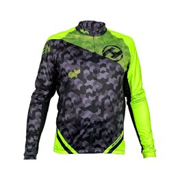 HAVEN maillot de invierno de manga larga - STRATO - negro/verde claro