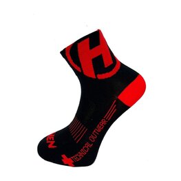 HAVEN calcetines clásicos - LITE SILVER NEO 2PAK - negro/rojo