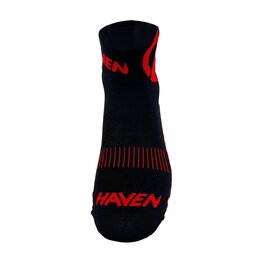 HAVEN calcetines clásicos - LITE SILVER NEO 2PAK - negro/rojo