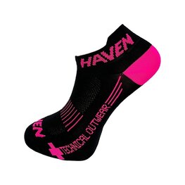 HAVEN calcetines de tobillo - SNAKE SILVER NEO 2PAK - negro/rosa