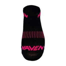 HAVEN calcetines de tobillo - SNAKE SILVER NEO 2PAK - negro/rosa