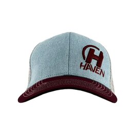 HAVEN tapa - TRUCKER - gris/rojo