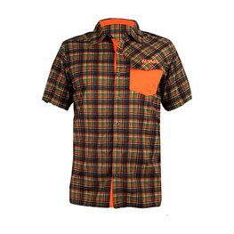 HAVEN camisa - AGNESS SLIMFIT - naranja/verde