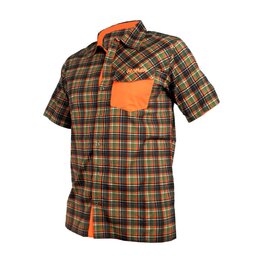 HAVEN camisa - AGNESS SLIMFIT - naranja/verde