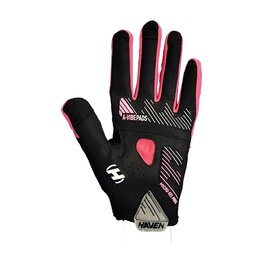 HAVEN guantes de dedos largos - DEMO NEO LONG - negro/rosa