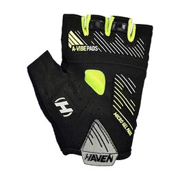 HAVEN guantes de dedos cortos - DEMO NEO SHORT - negro/verde