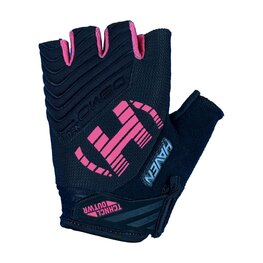 HAVEN guantes de dedos cortos - DEMO NEO SHORT - negro/rosa