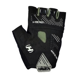 HAVEN guantes de dedos cortos - DEMO NEO SHORT - negro/verde