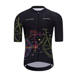 HOLOKOLO jersey de manga corta - MAAPPI DARK - negro/multicolor