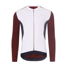 HOLOKOLO maillot de invierno de manga larga - SPECIAL - blanco/granate