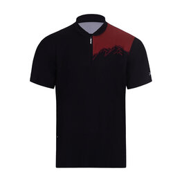HOLOKOLO jersey de manga corta - ADVENTURE - negro/rojo
