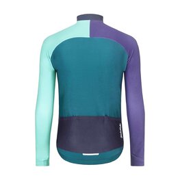 HOLOKOLO maillot de invierno de manga larga - PERFORMANCE WINTER - púrpura/verde