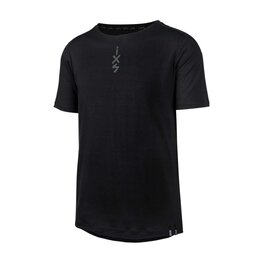 IXS jersey de manga corta - FLOW MERINO - negro