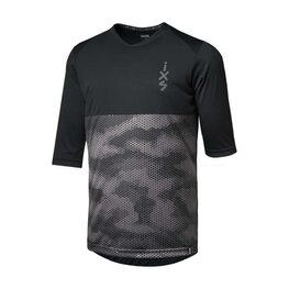 IXS Maillot de manga 3/4 - CARVE 1.0 - negro/gris