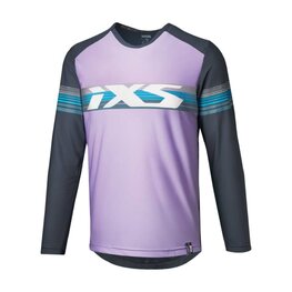 IXS maillot de verano de manga larga - TRIGGER LITE 1.1 - púrpura/azul