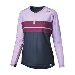 IXS maillot de verano de manga larga - FLOW LITE 1.0 W - blanco/rosa/azul