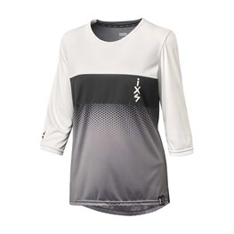IXS Maillot de manga 3/4 - CARVE 1.0 W - blanco/gris