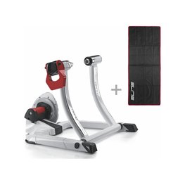 ELITE bicicleta estática - QUBO FLUID - blanco/rojo/negro