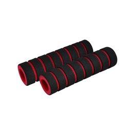 LONGUS empuñaduras - FOUMY - negro/rojo