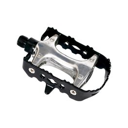 LONGUS pedales - CAGE MTB FE/AL - negro/plateado