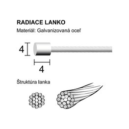 LONGUS alambre radiante - SHIFT - plateado
