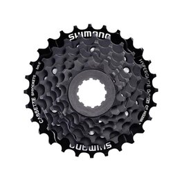 SHIMANO casete - CASSETTE HG200 7 12-28 - negro