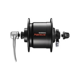 SHIMANO buje delantero con dinamo - DHC3000 36 - negro