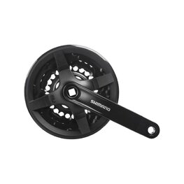 SHIMANO manivelas con convertidor - TOURNEY TY301 150mm 42/34/24 - negro