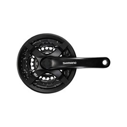 SHIMANO manivelas con convertidor - TOURNEY TY501 170mm 48/38/28 - negro
