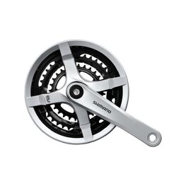 SHIMANO manivelas con convertidor - TOURNEY TY501 170mm 48/38/28 - plateado