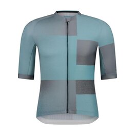 SHIMANO jersey de manga corta - VELOCE - azul claro