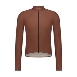 SHIMANO maillot de verano de manga larga - EVOLVE MERINO LONG - marrón