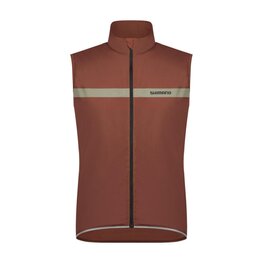 SHIMANO chaleco - EVOLVE WIND INSULATED - marrón