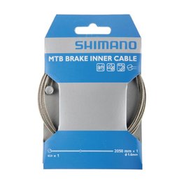 SHIMANO cable de freno - BRAKE CABLE MTB 1,6x2050mm - plateado