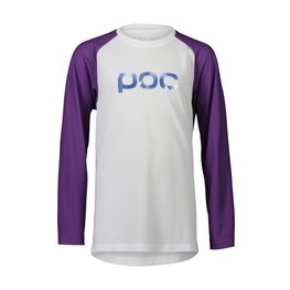 POC maillot de verano de manga larga - ESSENTIAL MTB - blanco/púrpura