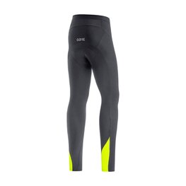 GORE pantalones largos sin tirantes - C3 THERMO - negro/amarillo