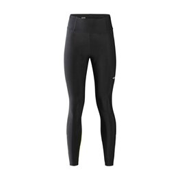 GORE pantalones largos sin tirantes - PROGRESS THERMO - negro/amarillo