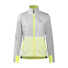 GORE impermeable - DRIVE WMN - blanco/amarillo