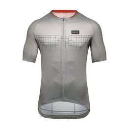 GORE jersey de manga corta - GRID FADE 2.0 - gris/naranja