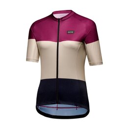 GORE jersey de manga corta - SPIRIT STRIPES - púrpura/negro/beige