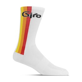 GIRO calcetines clásicos - COMP RACER HIGH RISE - blanco/multicolor