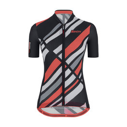 SANTINI jersey de manga corta - SLEEK RAGGIO LADY - negro/rosa