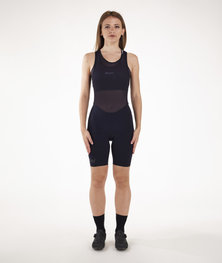 SANTINI pantalones cortos de tirantes - UNICO LADY - negro
