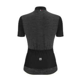 SANTINI jersey de manga corta - COLORE PURO LADY - gris/negro