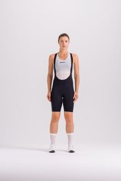 SANTINI pantalones cortos de tirantes - PLUSH - negro