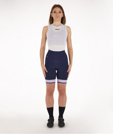 SANTINI pantalones cortos sin tirantes - GIADA PURE - púrpura/azul