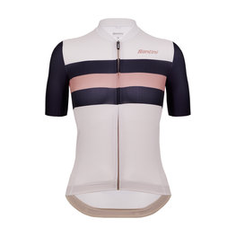 SANTINI jersey de manga corta - ECO SLEEK NEW BENGAL - blanco/negro