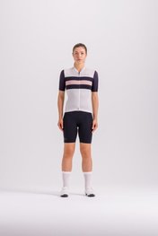 SANTINI jersey de manga corta - ECO SLEEK NEW BENGAL - blanco/negro