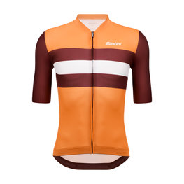 SANTINI jersey de manga corta - ECO SLEEK NEW BENGAL  - naranja/granate
